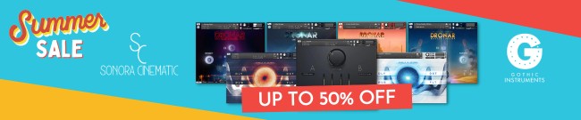 Banner Sonora Cinematic - Summer Sale - Up to 50% Off