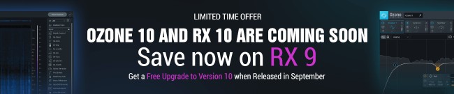 Banner iZotope RX 10 Pre-Sale