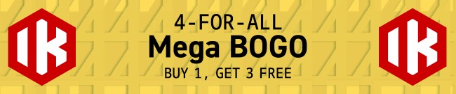 Banner IKM Mega BOGO - Buy 1, get 3 FREE
