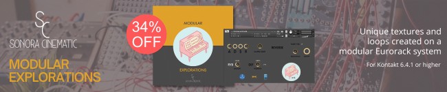 Banner Sonora Cinematic - Modular Explorations - 34% Off
