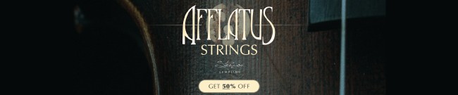 Banner Strezov Sampling - 50% Off Afflatus Strings