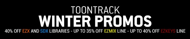 Banner Toontrack Winter Promos