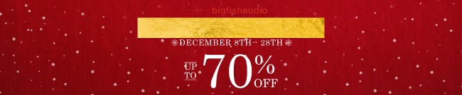Banner Big Fish Audio - Christmas Sale - Up to 70% OFF
