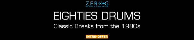 Banner Zero G - Eighties Drums - Intro Offer