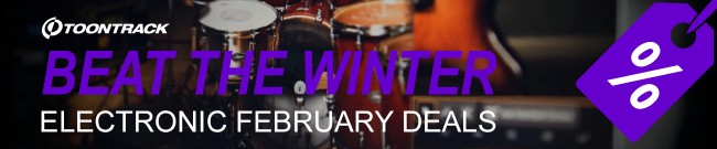 Banner Toontrack - Electronic February Deals