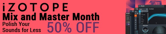 Banner iZotope Mix & Master Sale