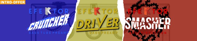 Banner Kuassa - Bass Guitar FX Pedals - Intro Offer