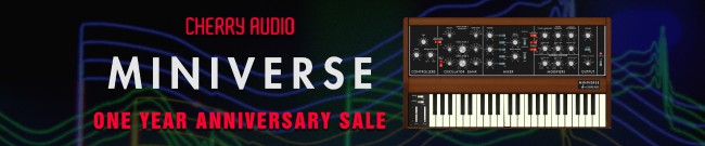 Banner Cherry Audio - Miniverse Synthesizer Anniversary Sale