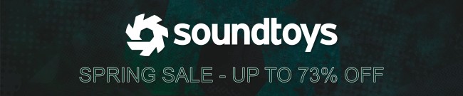 Banner Soundtoys - Spring Sale