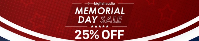 Banner Big Fish Audio Memorial Day Sale