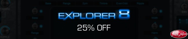 Banner Rob Papen 25% Off eXplorer-8 & Upgrades