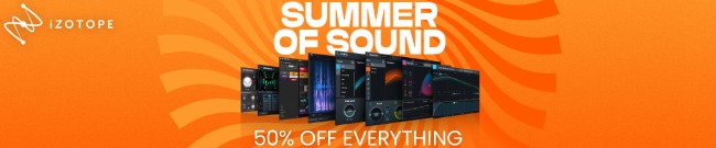 Banner iZotope: Summer of Sound