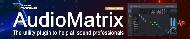 Banner Sound Particles Launch Sale