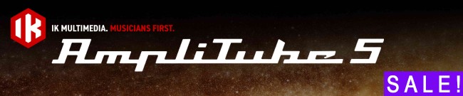 Banner IK Multimedia - AmpliTube Sale