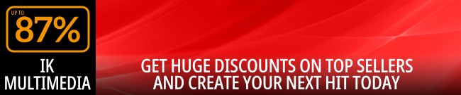 Banner IK Multimedia - Up to 87% Off