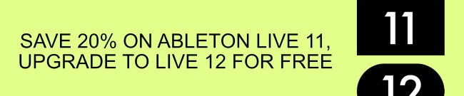 Banner Ableton Live 11 Sellout Campaign