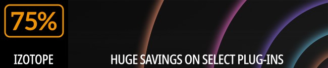 Banner iZotope Cyber Season Sale