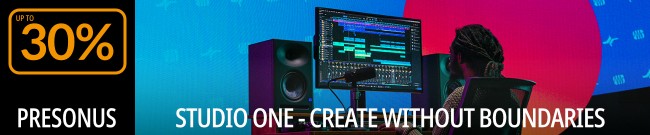 Banner PreSonus: 30% Off Studio One Sale