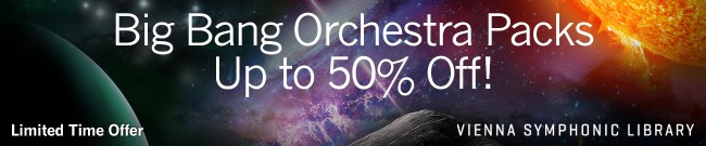 Banner VSL: Up to 50% Off Big Bang Orchestra Packs!