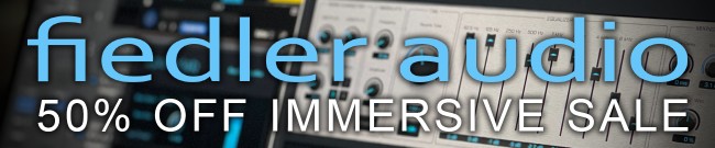 Banner Fiedler Audio: 50% Off Immersive Sale