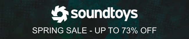 Banner Soundtoys - Spring Sale