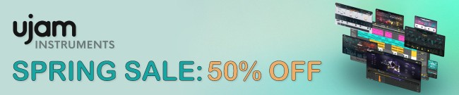 Banner Ujam Spring Sale: 50% Off