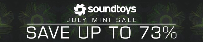 Banner Soundtoys Mini Sale: Up to 73% Off