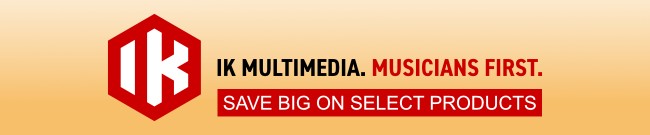 Banner IK Multimedia - Now on Sale