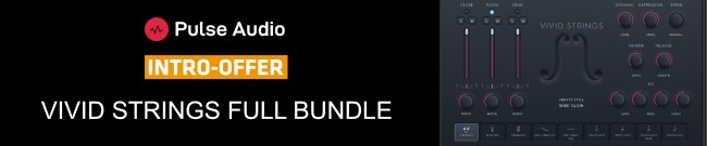 Banner Pulse Audio - Vivid Strings Full Bundle - Intro Offer