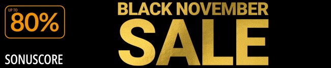 Banner Sonuscore Black November Sale