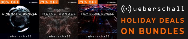 Banner Ueberschall Holiday Bundle Sale