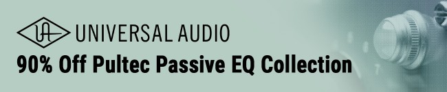 Banner UAD: 90% Off Pultec Passive EQ Collection