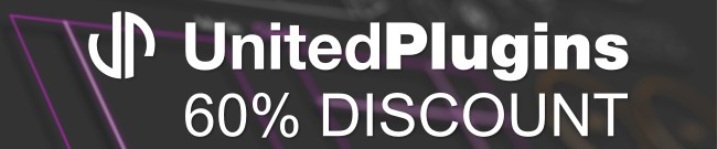 Banner UnitedPlugins: 60% Off