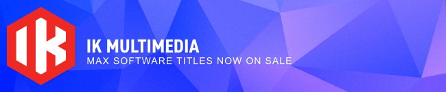 Banner IK Multimedia: MAX Software Sale