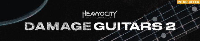 Banner Heavyocity - Damage Guitars 2 - Intro Offer