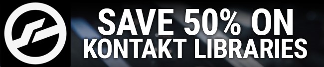 Banner 50% Off Kontakt Libraries