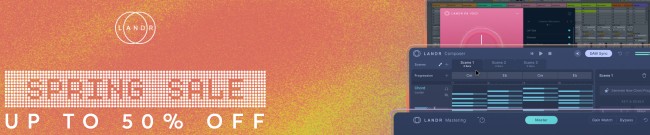 Banner LANDR Spring Sale: Up to 50% Off