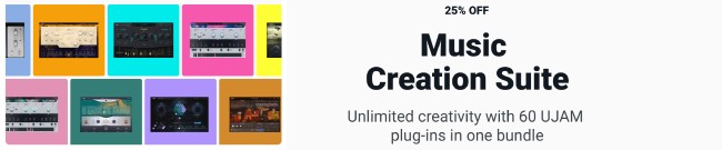 Banner UJAM Music Creation Suite Sale: 25% Off