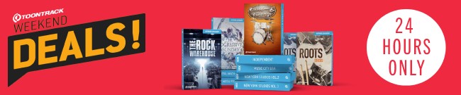 Banner Toontrack Deal - 24 Hours Only