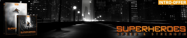Banner Boom Library - Superheroes - Intro Offer
