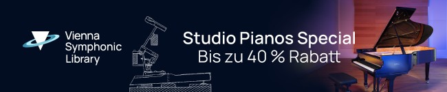 Banner VSL: Studio Pianos Special - Up to 40% Off