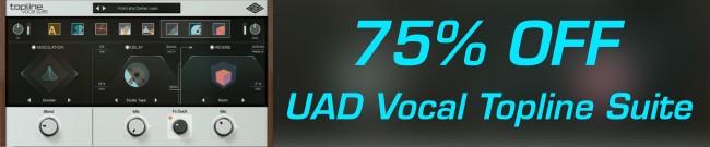 Banner Universal Audio - Topline Vocal Suite - 75% Off