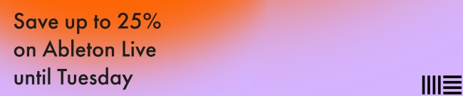 Banner Ableton - Save up to 25%