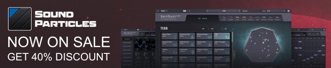 Banner Sound Particles - 40% Off
