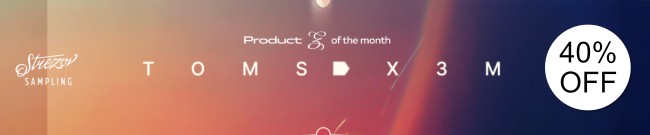 Banner Strezov Sampling - Toms X3M - 40% Off