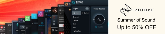 Banner iZotope - Summer of Sound