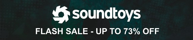 Banner Soundtoys Flash Sale - Up to 73% Off