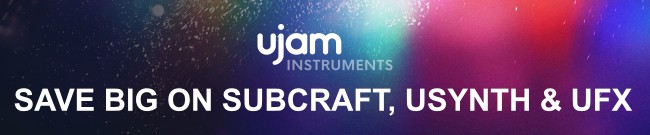 Banner UJAM: Subcraft, Usynth & UFX on Sale