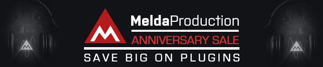 Banner MeldaProduction: Anniversary Sale