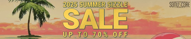 Banner Sonuscore - Summer Sizzle Sale